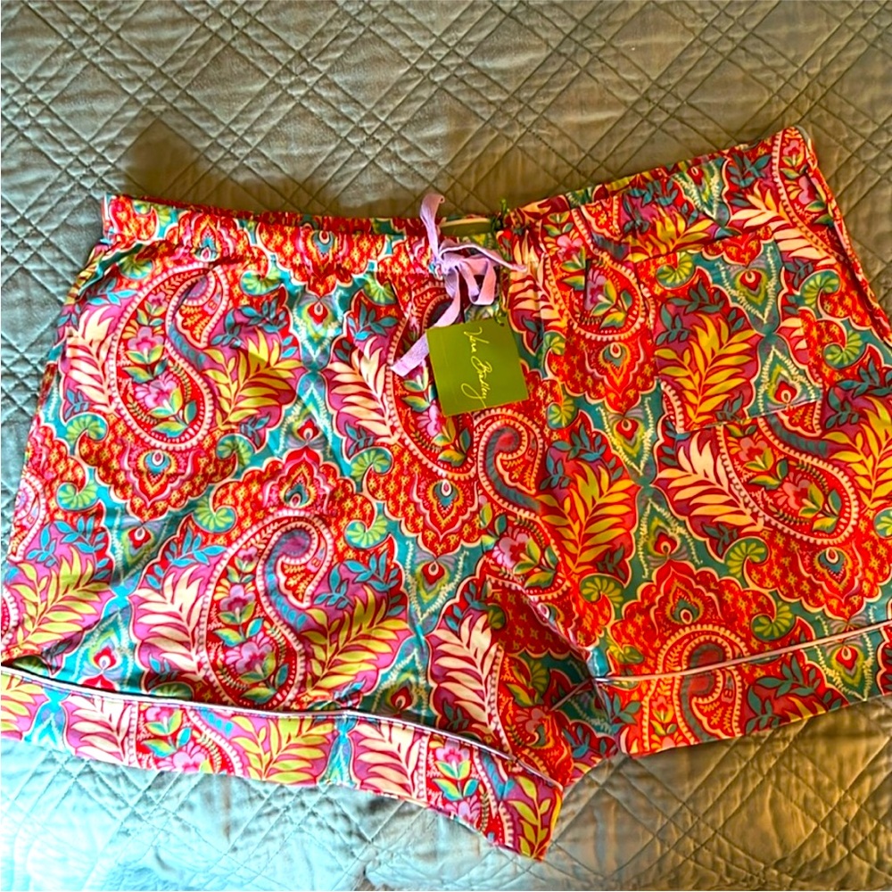 Vera Bradley Paisley in Paradise pajama shorts NWT